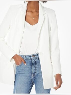 NWT Women’s The Drop, Blake Long blazer in Ivory Xtra Small